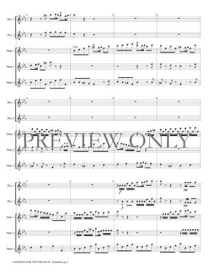 Concerto for Two Piccolos Op. 6 - Rathgeber/Marlatt - 2 Piccolos/3 Flutes