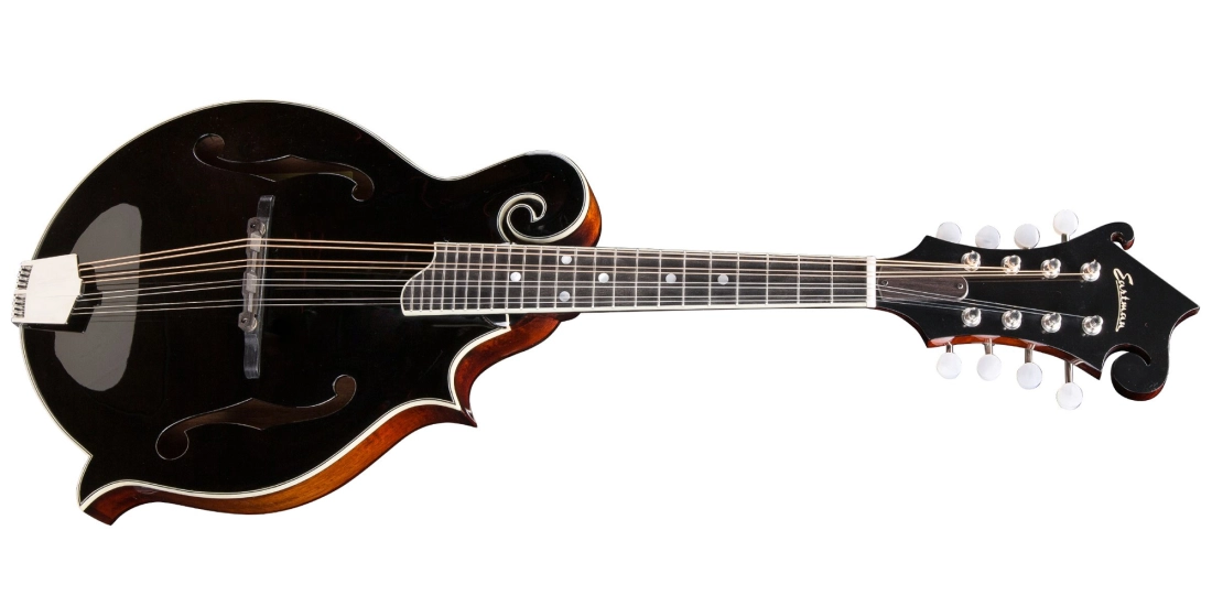 F-Style Mandolin Spruce/Mahogany with Hardshell Case - Black