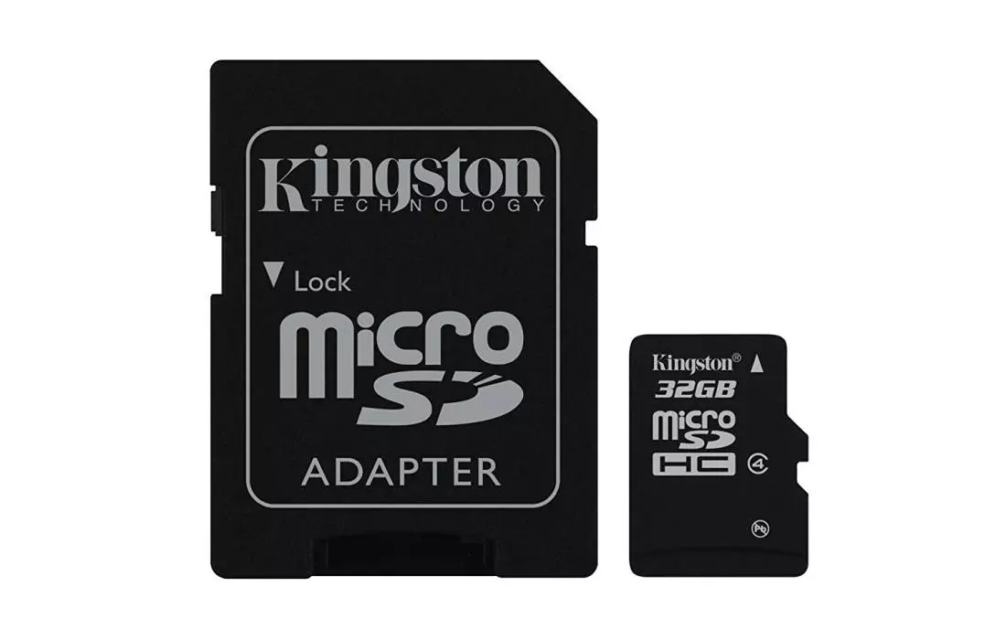 Carte Flash MicroSDHC Classe 4 de 32 Go avec adaptateur SD