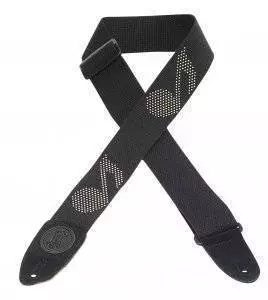 2 Inch Cotton Guitar Strap with Music Notes Design