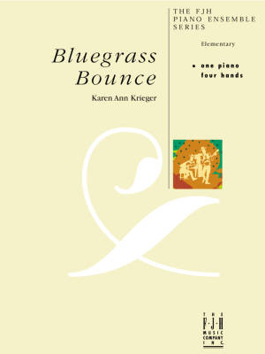 Bluegrass Bounce - Krieger - Piano Duet (1 Piano, 4 Hands) - Sheet Music