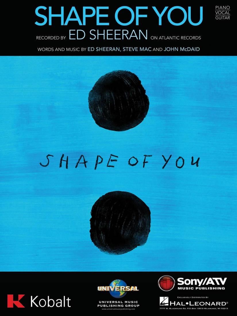 Shape of You - Sheeran/Mac/McDaid - Piano/Vocal/Guitar - Sheet Music