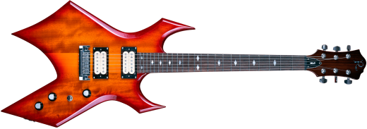 Mk9 Warlock Electric Guitar with DiMarzio Pickups - Cherry Red Burst