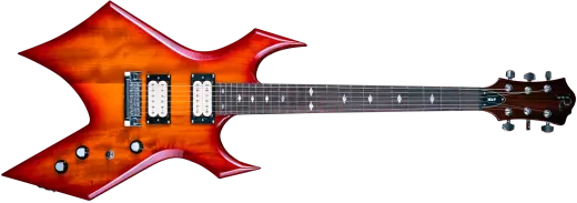 Mk9 Warlock Electric Guitar with DiMarzio Pickups - Cherry Red Burst