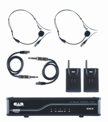 UHF Wireless Dual Bodypack Microphone System - K Frequency Band