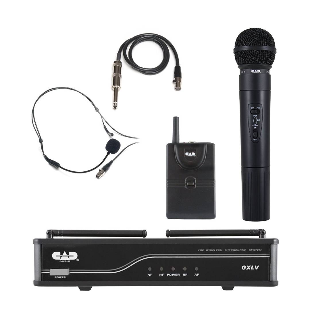 CAD - VHF Wireless Combo System - Handheld and Bodypack Microphone System J  Frequency Band