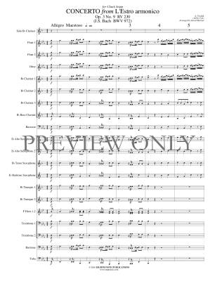 Concerto from LEstro armonico Op. 3 No. 9 RV 230 - Vivaldi/Marlatt - Clarinet or Piccolo Trumpet Soloist/Concert Band