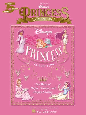 Selections from Disney\'s Princess Collection Vol. 1: Five Finger Piano Songbook