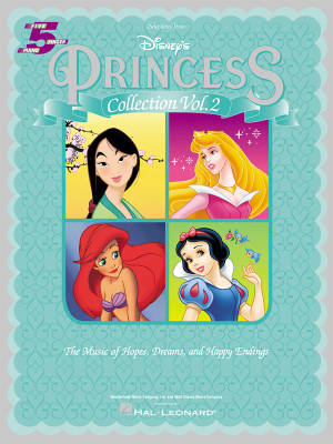 Hal Leonard - Selections from Disneys Princess Collection Vol. 2: Five Finger Piano Songbook