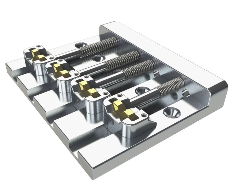 KickAss Bass Bridge 4-String - Chrome