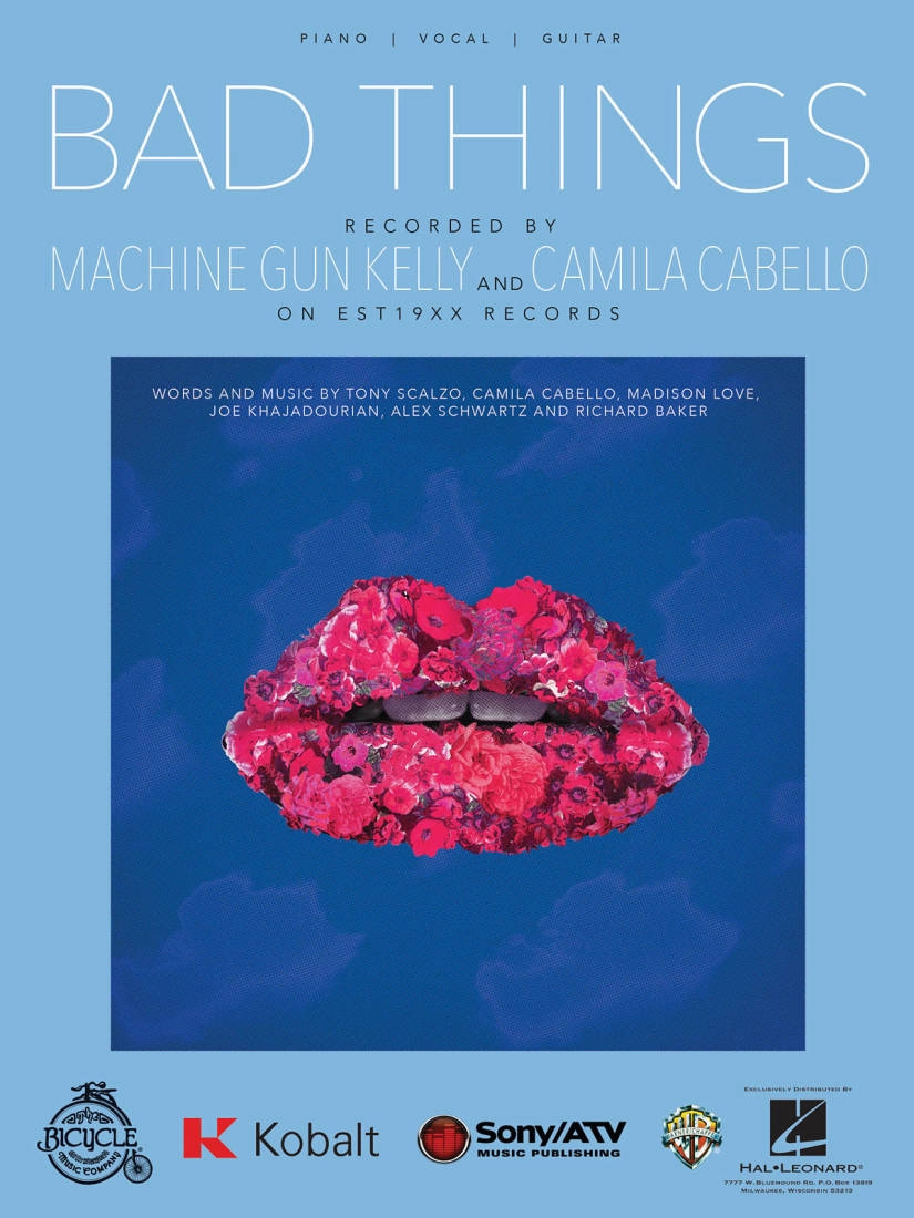Bad Things - Machine Gun Kelly - Piano/Vocal/Guitar - Sheet Music