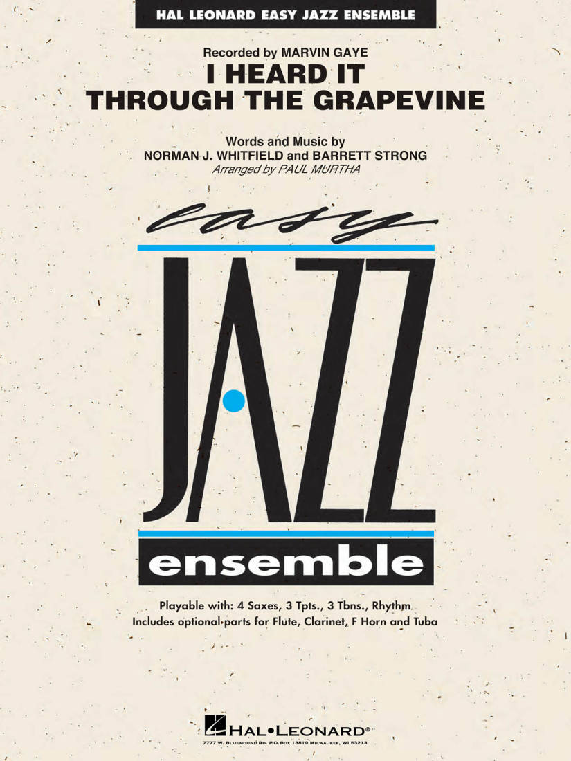 I Heard It Through the Grapevine - Whitfield/Strong/Murtha - Jazz Ensemble - Gr. 2