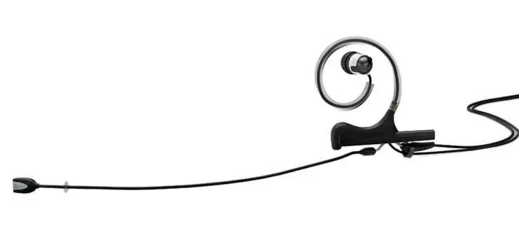 d:fine Slim In-Ear Broadcast Headset Microphone - Black