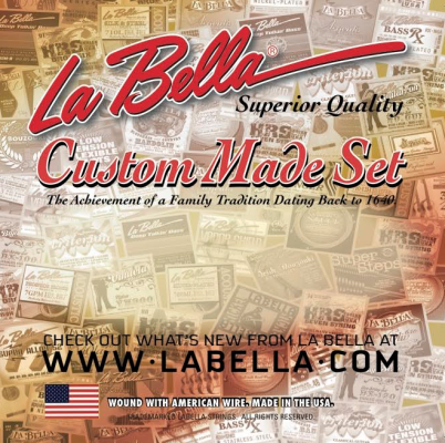 La Bella - 12-String Stainless Steel Flat Wound Electric Guitar Strings