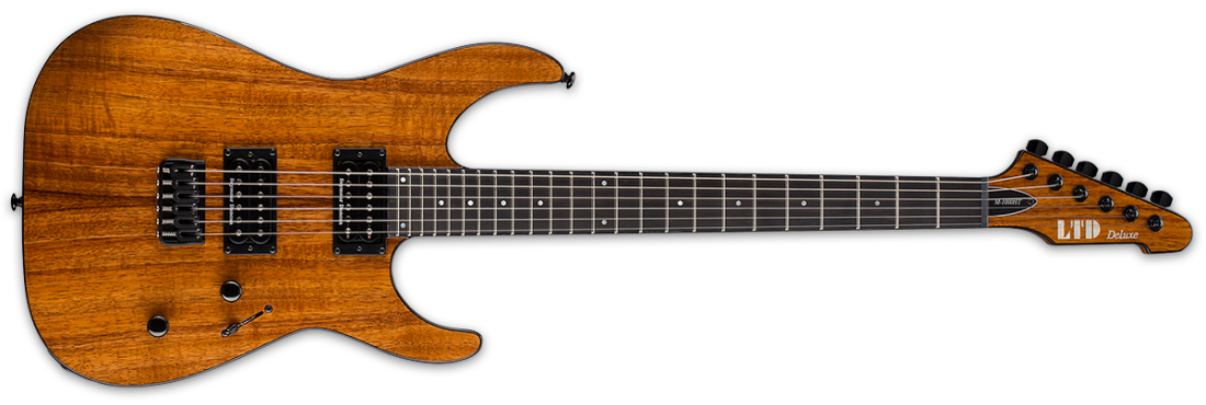 LTD M-1000HT Koa Electric Guitar - Natural Gloss