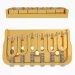 Hipshot - 6-String Fixed .175 Guitar Bridge - Gold