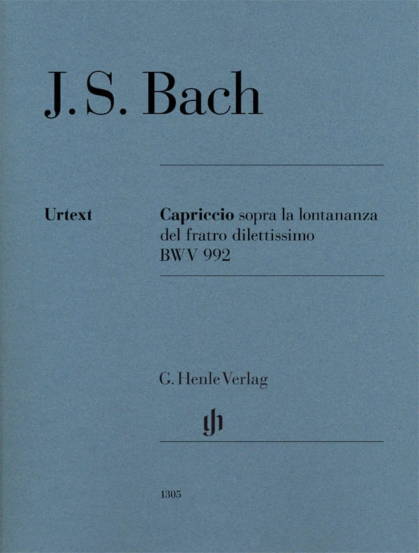 Capriccio sopra la lontananza del fratro dilettissimo B flat major BWV 992 - Bach /Dadelsen /Theopold - Piano - Sheet Music