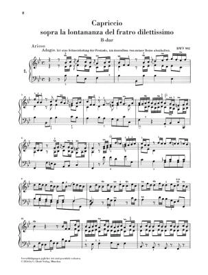 Capriccio sopra la lontananza del fratro dilettissimo B flat major BWV 992 - Bach /Dadelsen /Theopold - Piano - Sheet Music