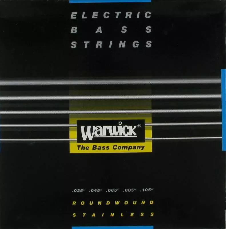 Black Label Stainless Steel Electric Bass String Set - 5-String Medium 25-105 High-C