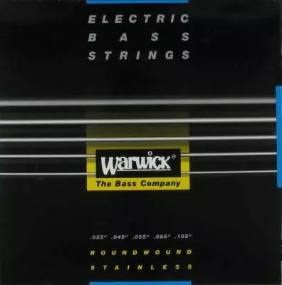 Black Label Stainless Steel Electric Bass String Set - 5-String Medium 25-105 High-C