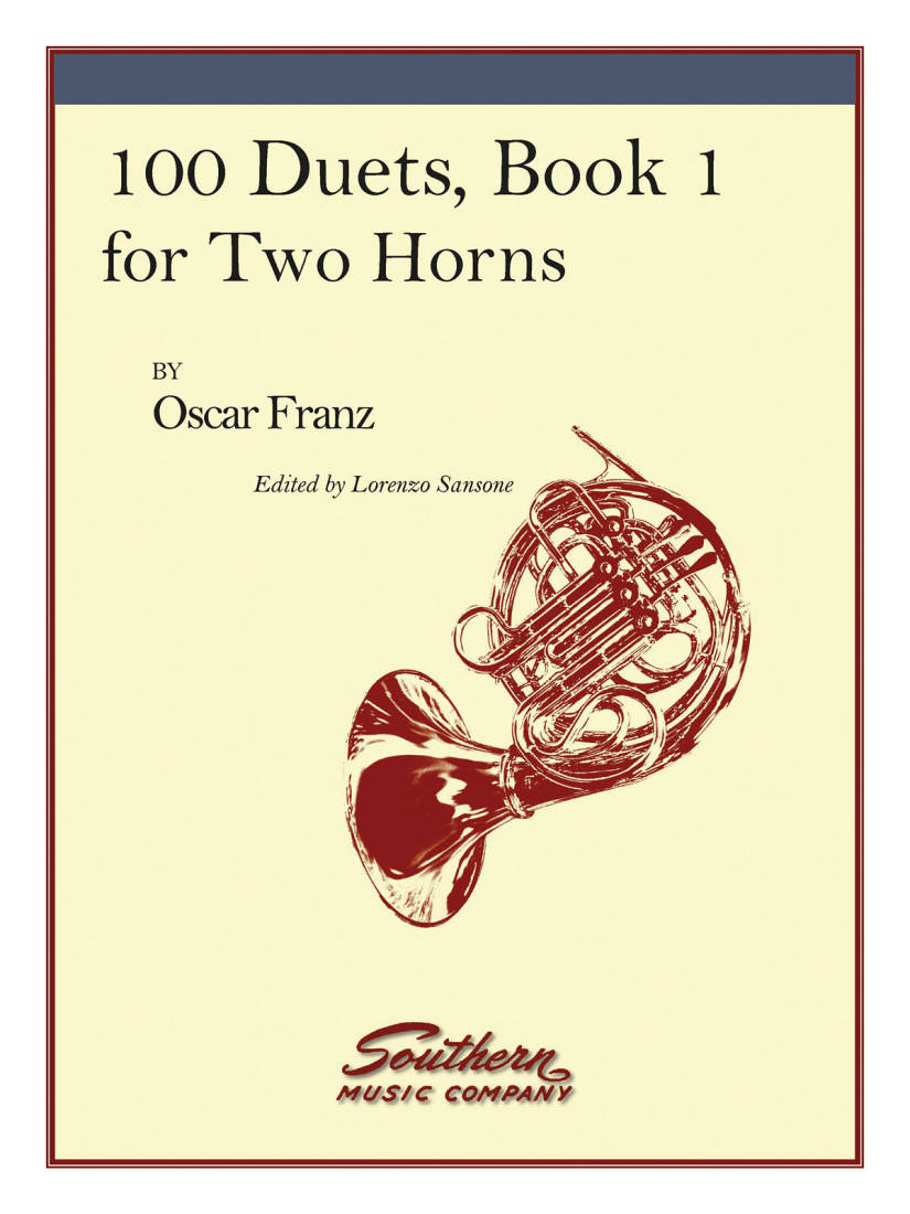 100 Duets, Book 1 for Two Horns - Franz/Sansone - Book