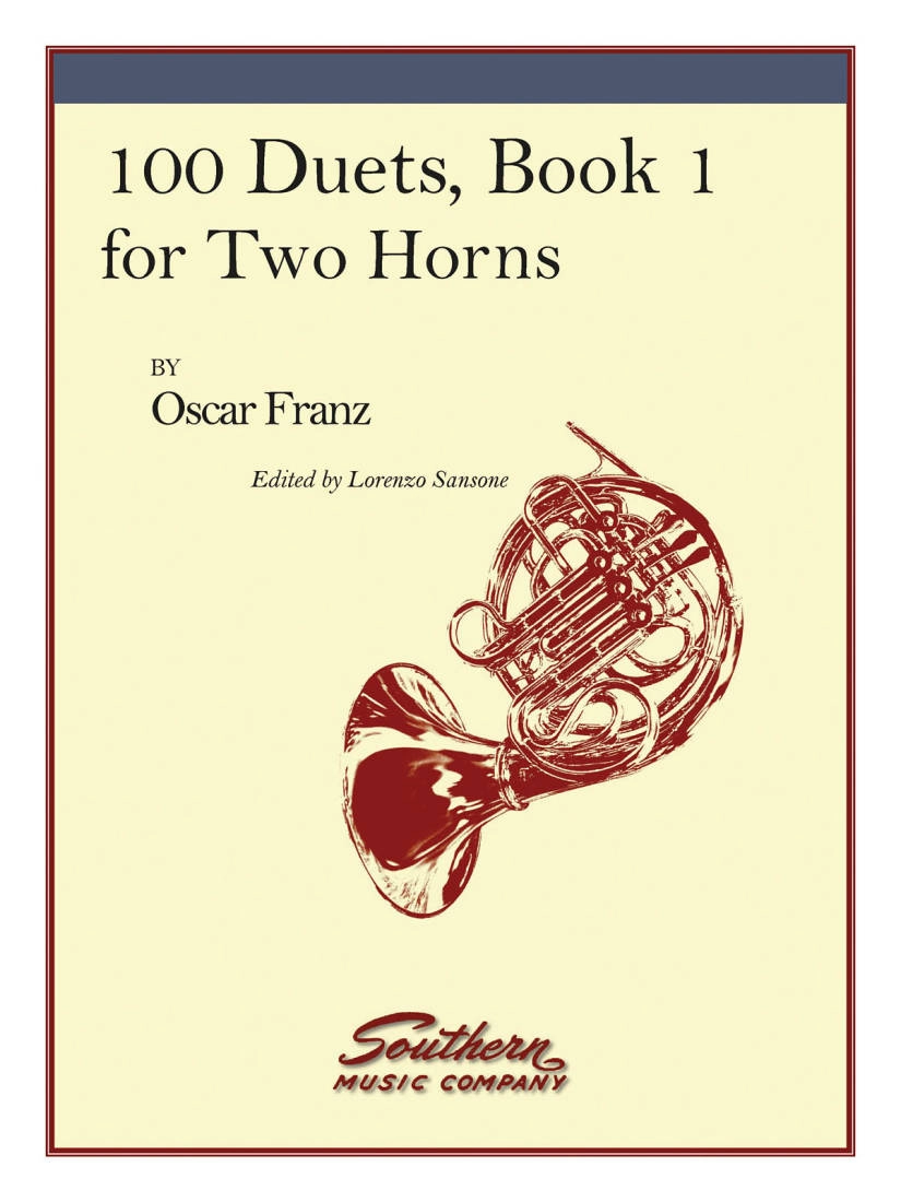 100 Duets, Book 1 for Two Horns - Franz/Sansone - Book