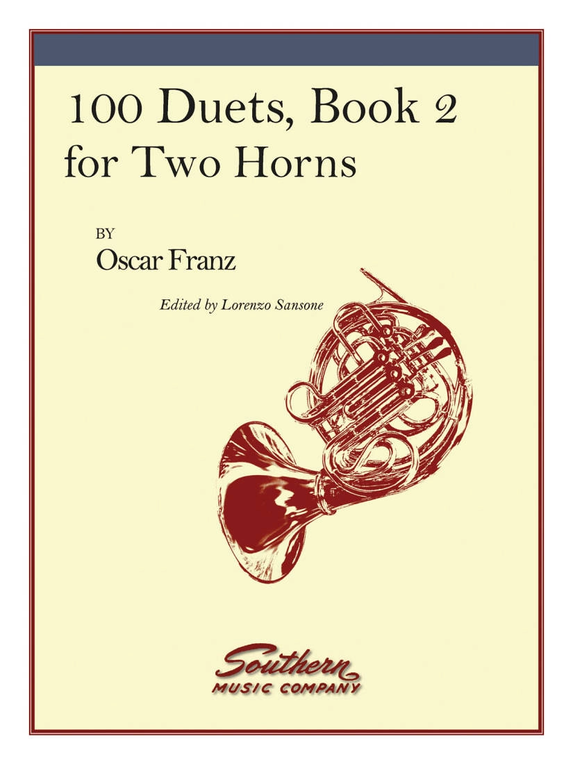 100 Duets, Book 2 for Two Horns - Franz/Sansone - Book