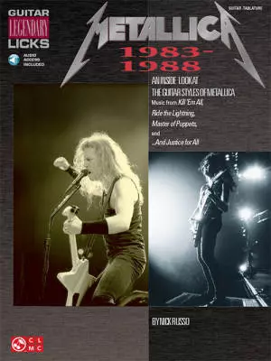 Cherry Lane - Metallica: Legendary Licks 1983-1988 - Russo - Guitar TAB - Book/Audio Online