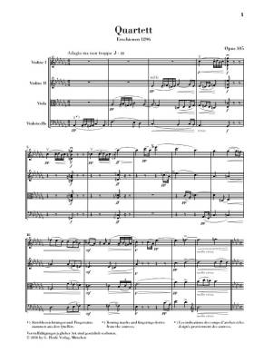 String Quartet A flat major op. 105 - Dvorak/Jost - Study Score