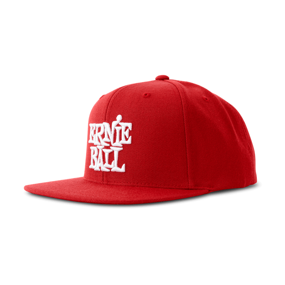 Casquette rouge avec logo Ernie Ball blanc