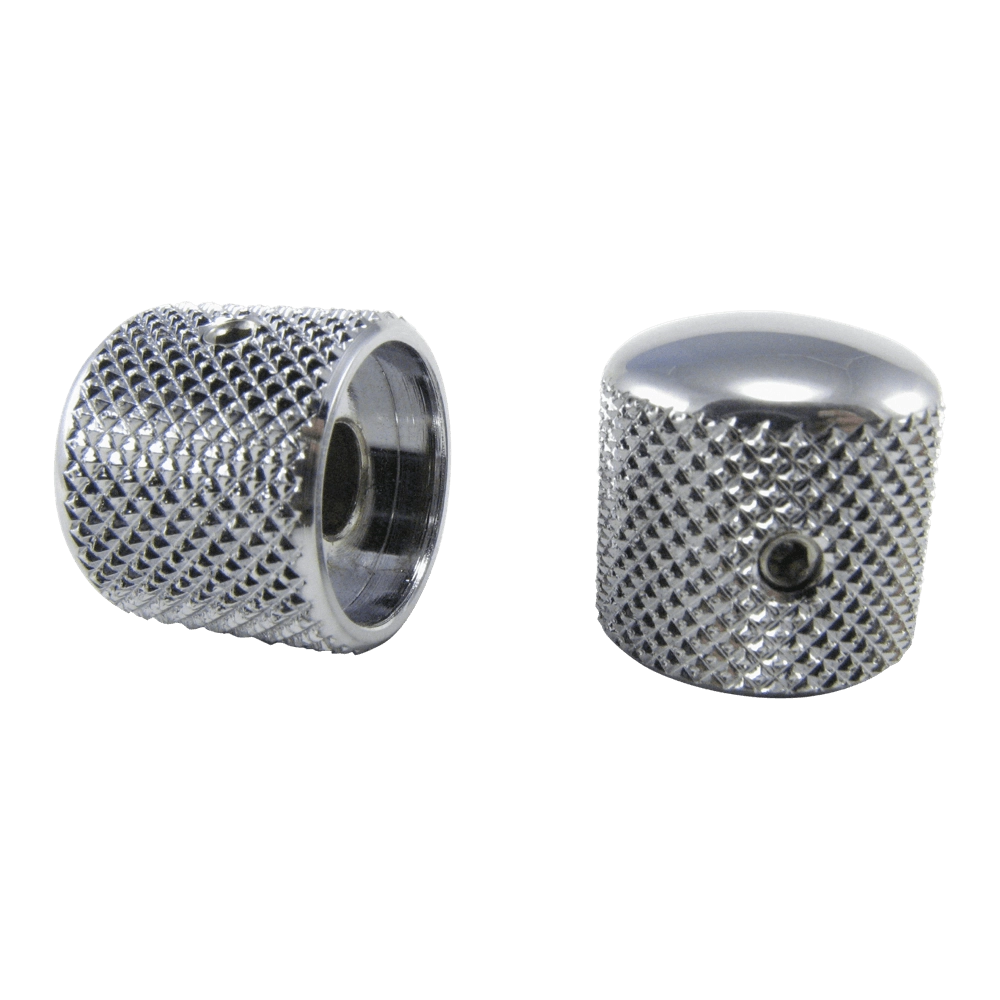 Telecaster Knobs Chrome Plated Brass Set of 2