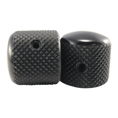 Telecaster Knobs Black Aluminum Set of 2