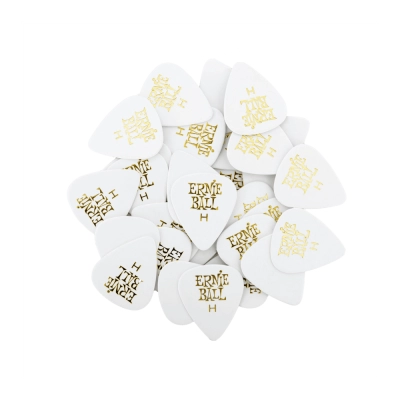 Ernie Ball - Heavy White Picks - Pack of 144