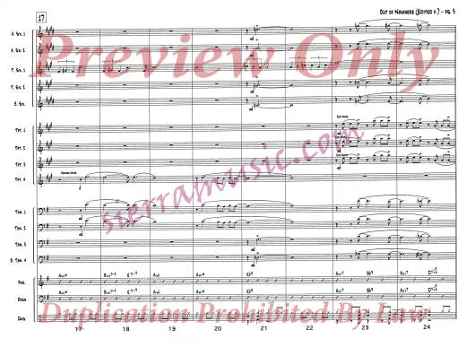 Out Of Nowhere (Edited) - Green/Heyman/Holman - Jazz Ensemble - Gr. Medium-Advanced
