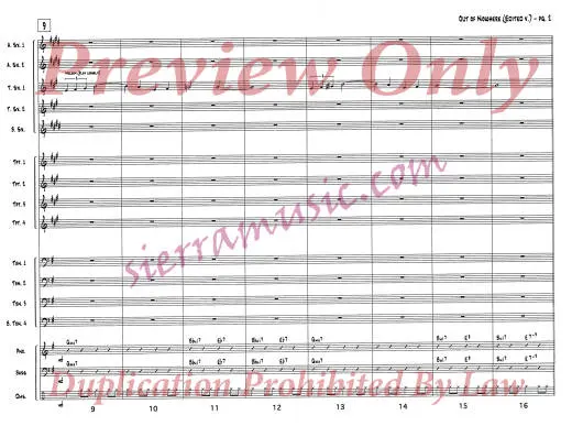 Out Of Nowhere (Edited) - Green/Heyman/Holman - Jazz Ensemble - Gr. Medium-Advanced