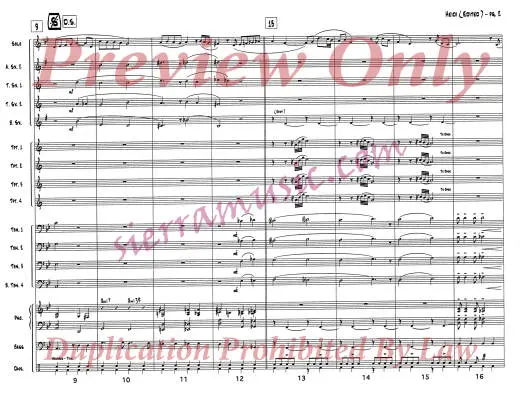 Heidi (Edited) - Nelson/Curnow - Jazz Ensemble - Gr. Medium-Easy