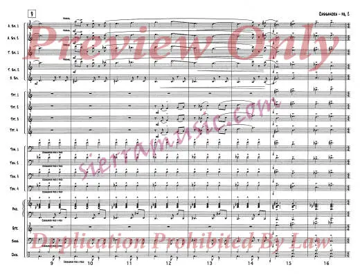 Cassandra - Brubeck/Zaremba - Jazz Ensemble - Gr. Medium-Advanced