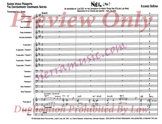 Neil (Pro) - DeRosa - Jazz Ensemble - Gr. Medium-Easy