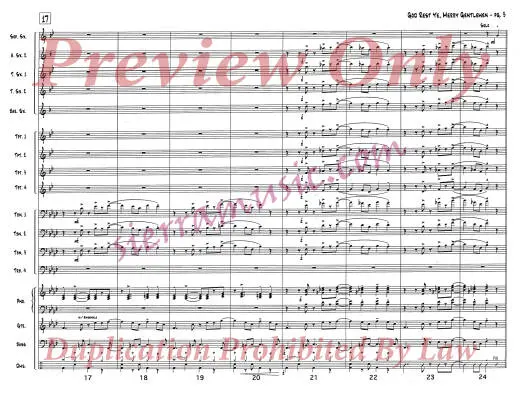 God Rest Ye, Merry Gentlemen - Traditional/DeRosa - Jazz Ensemble - Gr. Medium-Advanced