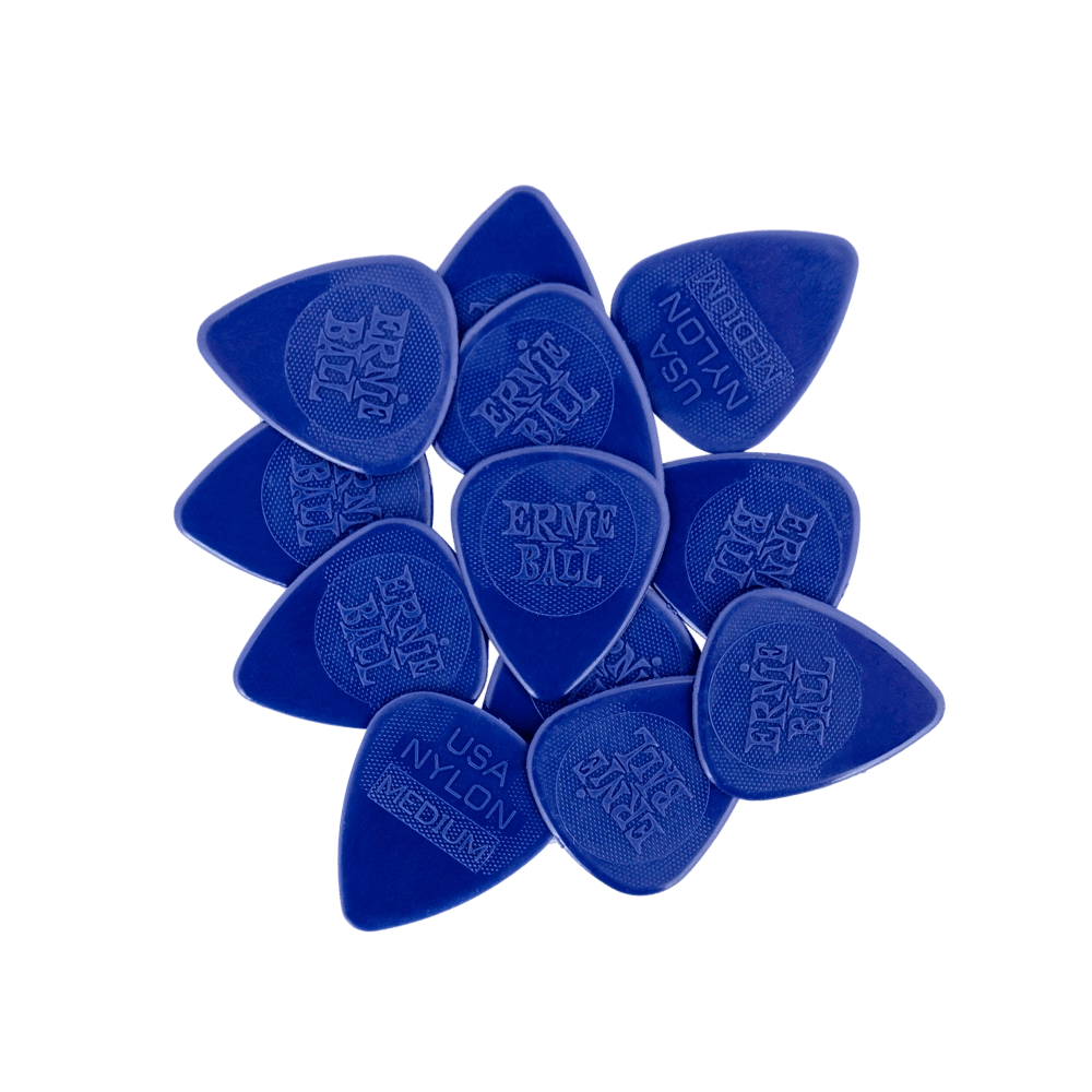 Medium Nylon Picks Injection Molded 0.72mm - Pack of 12