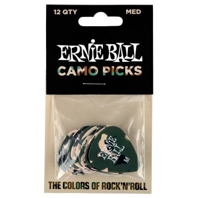 Ernie Ball - Camouflage Picks Medium - Pack of 12