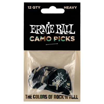 Ernie Ball - Camouflage Picks Heavy - Pack of 12