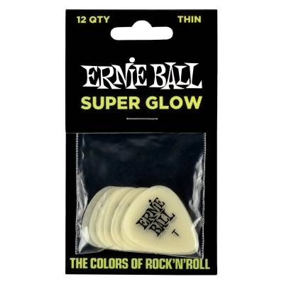 Ernie Ball - Super Glow Picks Thin - Pack of 12