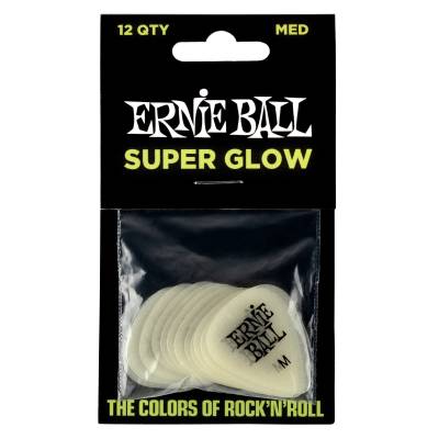 Ernie Ball - Super Glow Picks Medium - Pack of 12