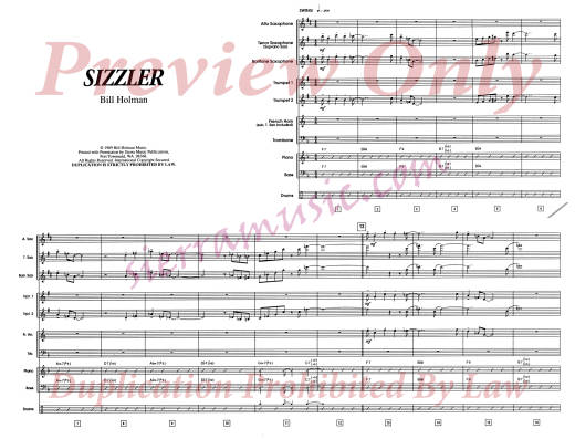 Sizzler - Holman - Jazz Ensemble - Gr. Medium-Advanced