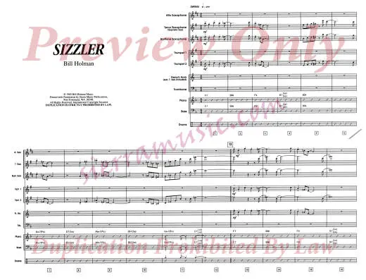 Sizzler - Holman - Jazz Ensemble - Gr. Medium-Advanced