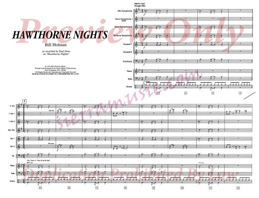 Hawthorn Nights - Holman - Jazz Ensemble - Gr. Medium-Advanced
