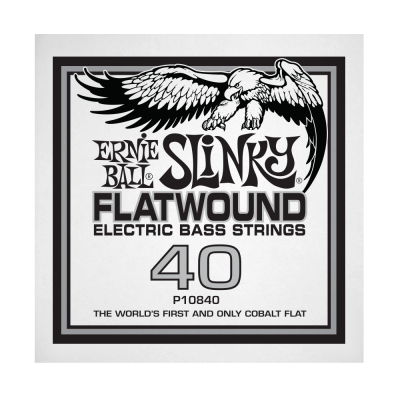 .040 Slinky Flatwound Electric Bass String Single