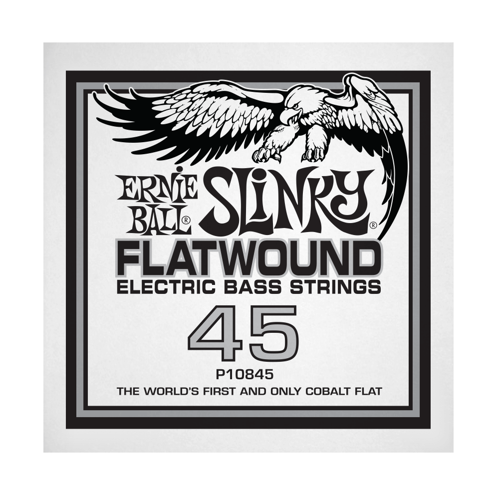 .045 Slinky Flatwound Electric Bass String Single
