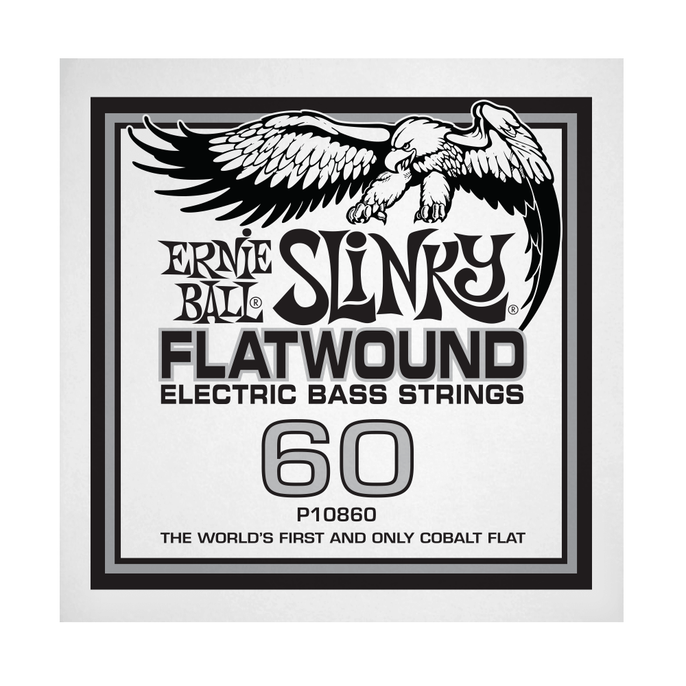 .060 Slinky Flatwound Electric Bass String Single
